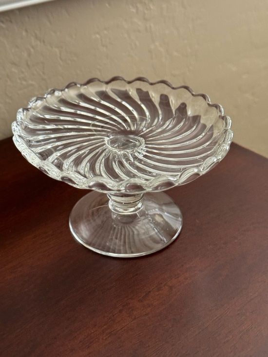 FOSTORIA Other - Fostoria COLONY Pattern Footed Dish Stand Elegant Glass